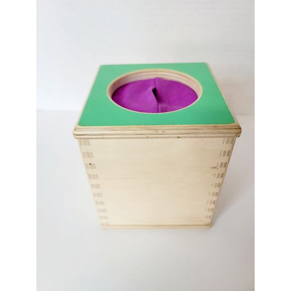 Lovevery Other - Lovevery Magic Tissue Box Wood Developmental Montessori